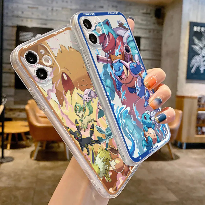 Pokemon Squirtle Evolution Soft Silicone iPhone Case