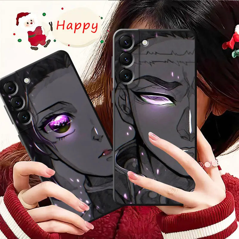 Demon Slayer Mitsuri Kanroji Bright Eyes Drawing Samsung Galaxy Series Phone Case