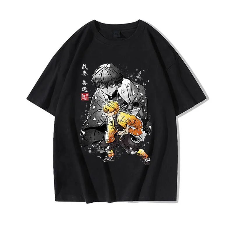 Anime Kimetsu No Yaiba Nezuko Tanjiro Inosuke Zenitsu Demon Slayer T Shirt - KataMoon