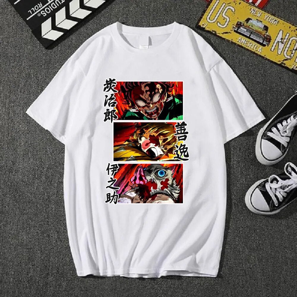 Demon Slayer Tanjiro Zenitsu Inosuke Anime T Shirt - KataMoon