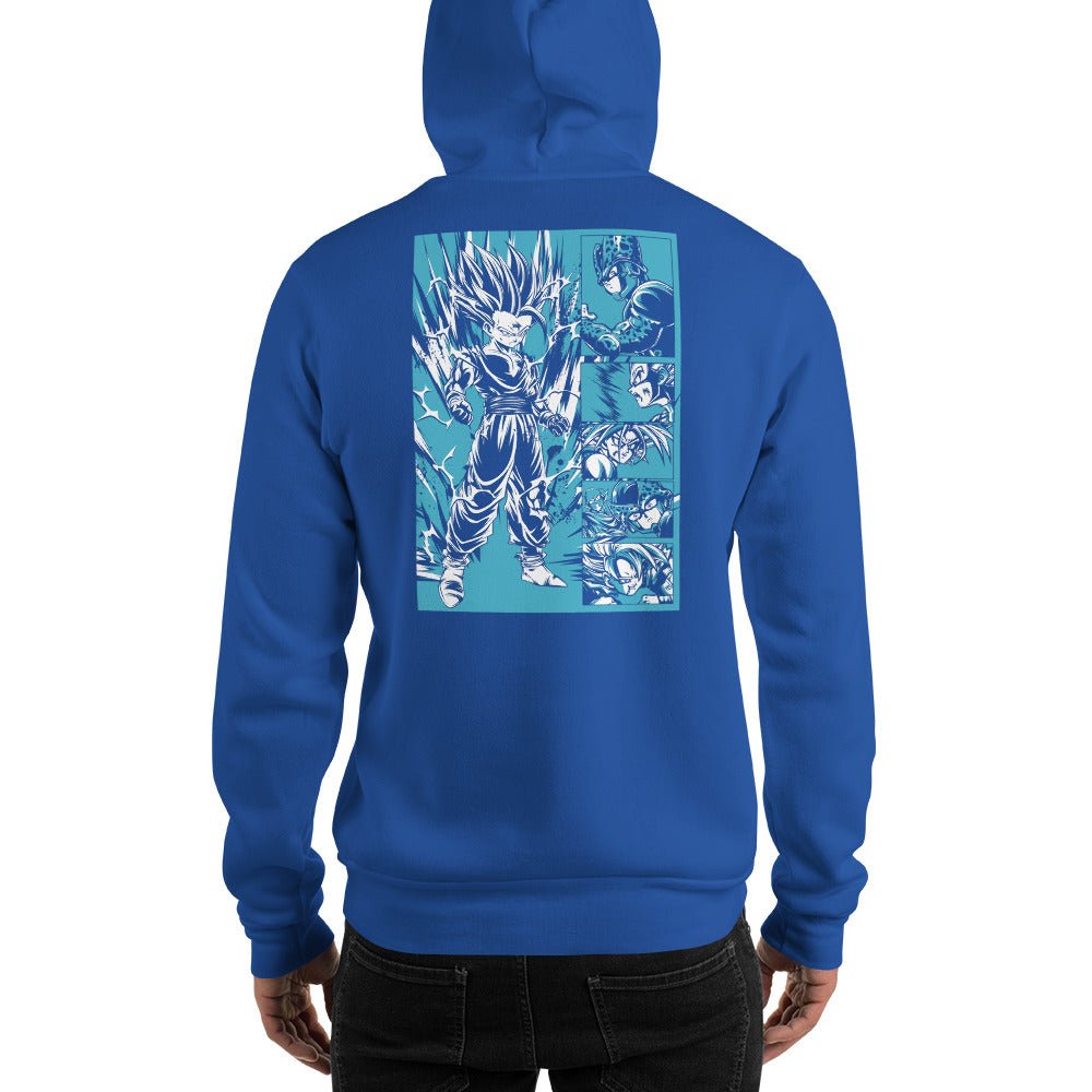 Dragon Ball Super Saiyan Gohan VS Cell Hoodie - KM0012HO - Back - KataMoon