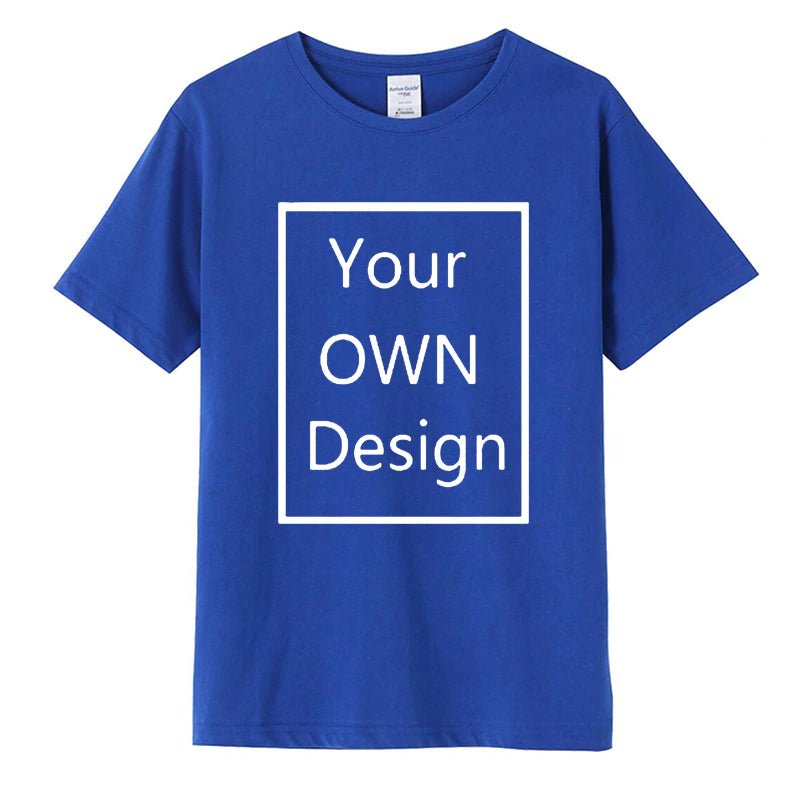 100% Cotton Custom T Shirt - Your OWN Design, Logo, Text, Photos - KataMoon