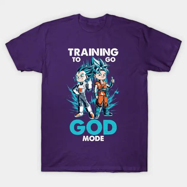 Dragon Ball Super Saiyan Traning to God Mode T shirt - KM0010TS
