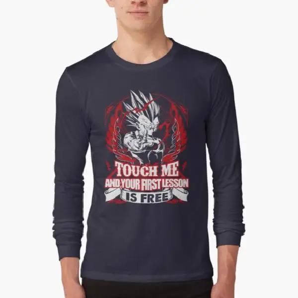 Dragon Ball Super Saiyan Majin Vegeta first lesson is free Long Sleeve Shirt - LS0023