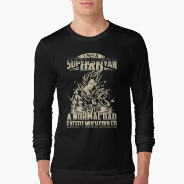 Dragon Ball Super Saiyan Dad Vegeta and Long Sleeve T Shirt - LS0022