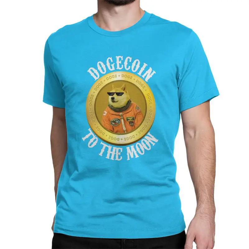 Dogecoin To The Moon Shiba Bitcoin T Shirt
