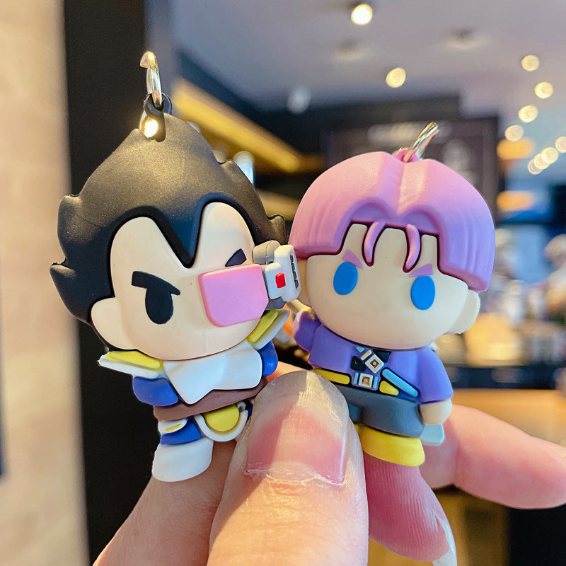Dragon Ball Keychain Trunks Goku Piccolo Majin Buu Vegeta Figures