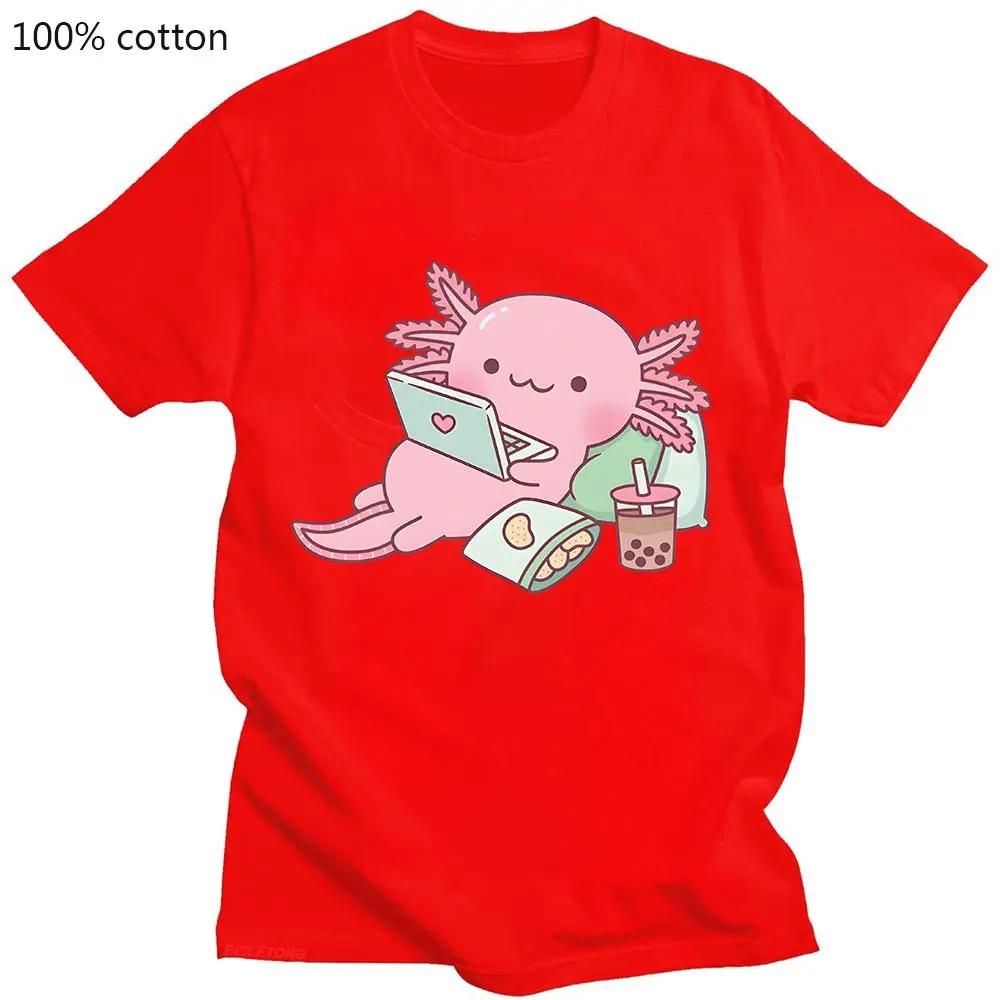 Bubble Tea Cute Axolotl Women T shirt