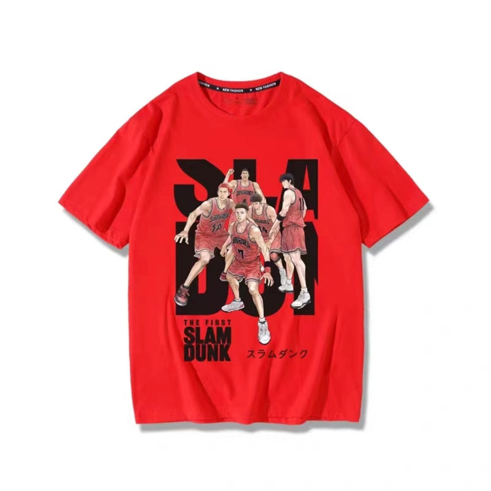 Slam Dunk Anime Basketball Short Sleeve T shirt | KataMoon