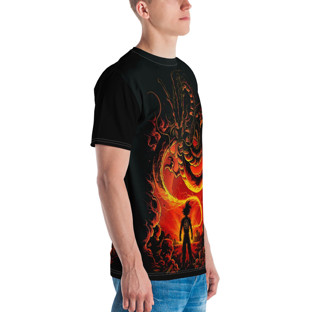 Dragon Ball Super Saiyan Goku And Shenron All-Over Print T shirt