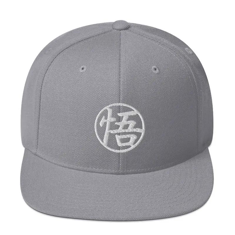 Super Saiyan Goku Symbol Snapback Cap - White