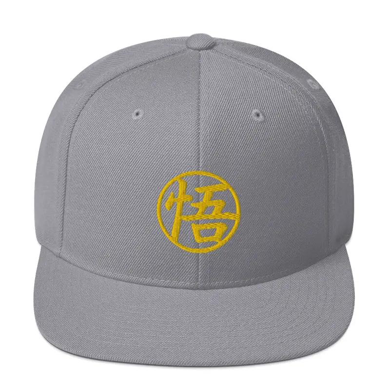Super Saiyan Goku Symbol Snapback Cap - Gold