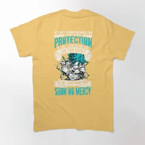 Dragon Ball Super Saiyan Goku god show no mercy T Shirt - KM0025TS
