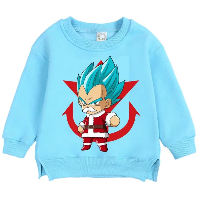 Christmas Dragon Ball Super Saiyan God Vegeta Kid Sweatshirt - KSW0038