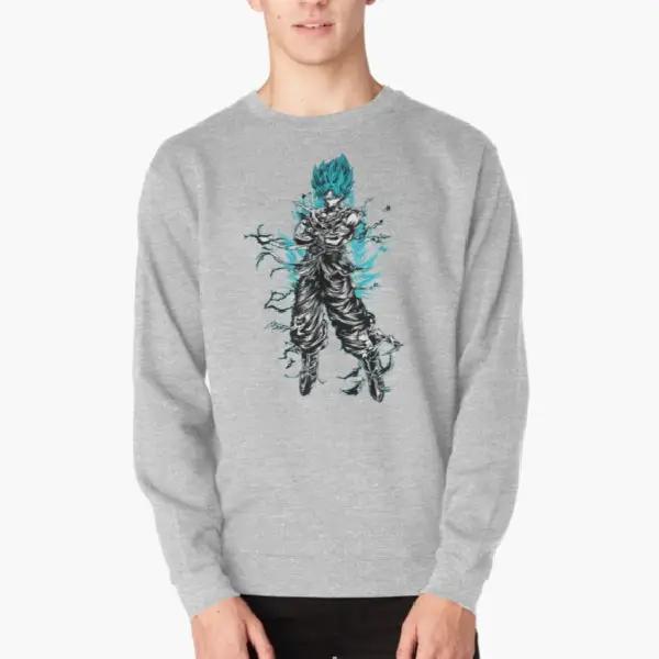 Dragon Ball Super Saiyan Goku God Blue Sweatshirt - SW0034