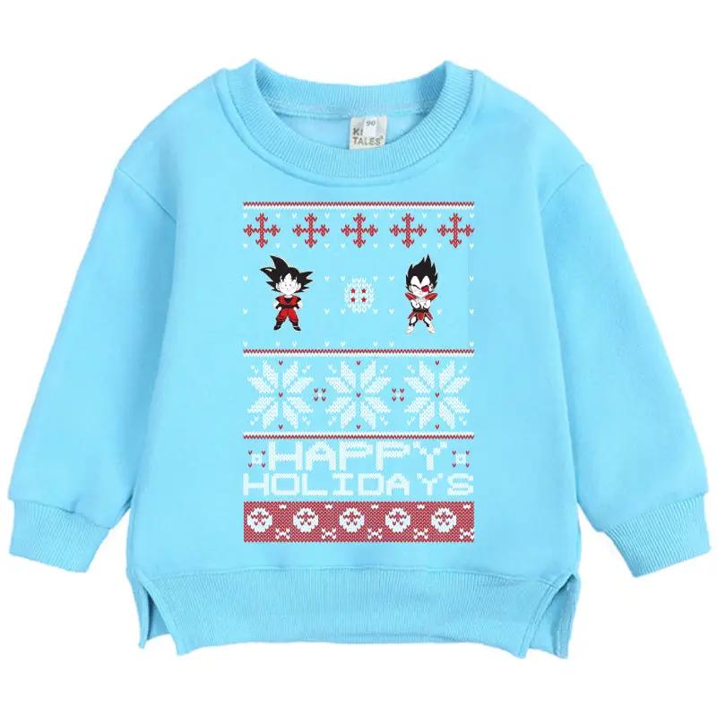 Christmas Dragon Ball Goku kid and Vegeta kid - Kid Sweatshirt - KSW0029