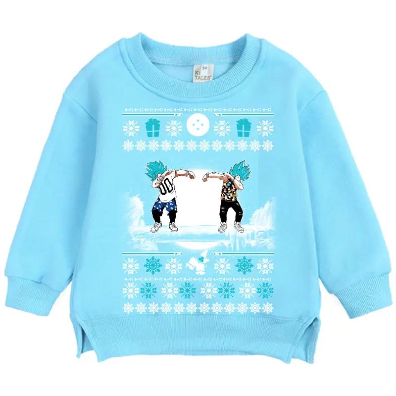Christmas Dragon Ball Saiyan Dab Kid Sweatshirt - KSW0026