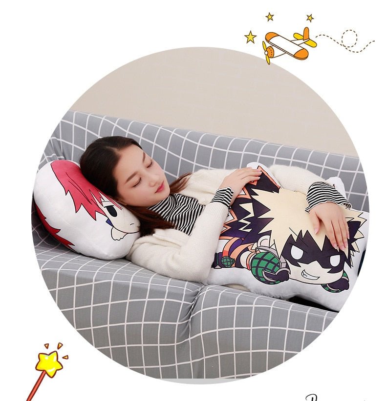 My Hero Academia Midoriya Izuku Bakugou Katsuki Todoroki Shouto Pillow Doll - KataMoon