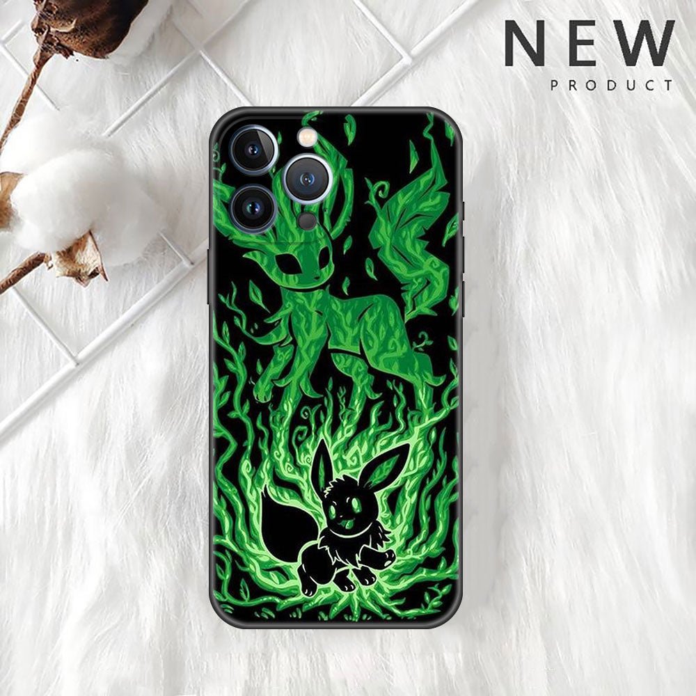 Pokemon Eevee Leafeon Evolution Apple iPhone Case - KataMoon