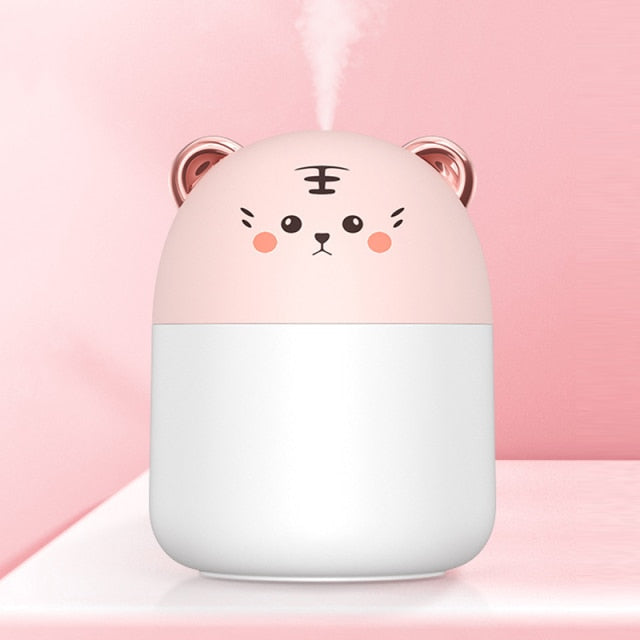 Humidifier For Bedroom With Colorful Atmosphere Light 250ml