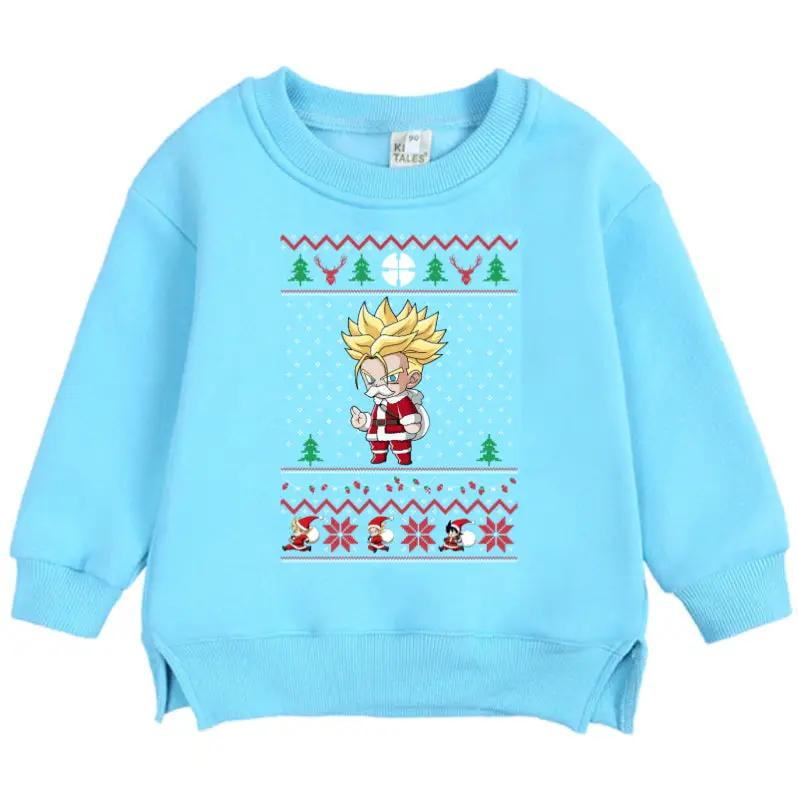 Christmas Dragon Ball Super Saiyan Future Trunks Kid Sweatshirt - KSW0031