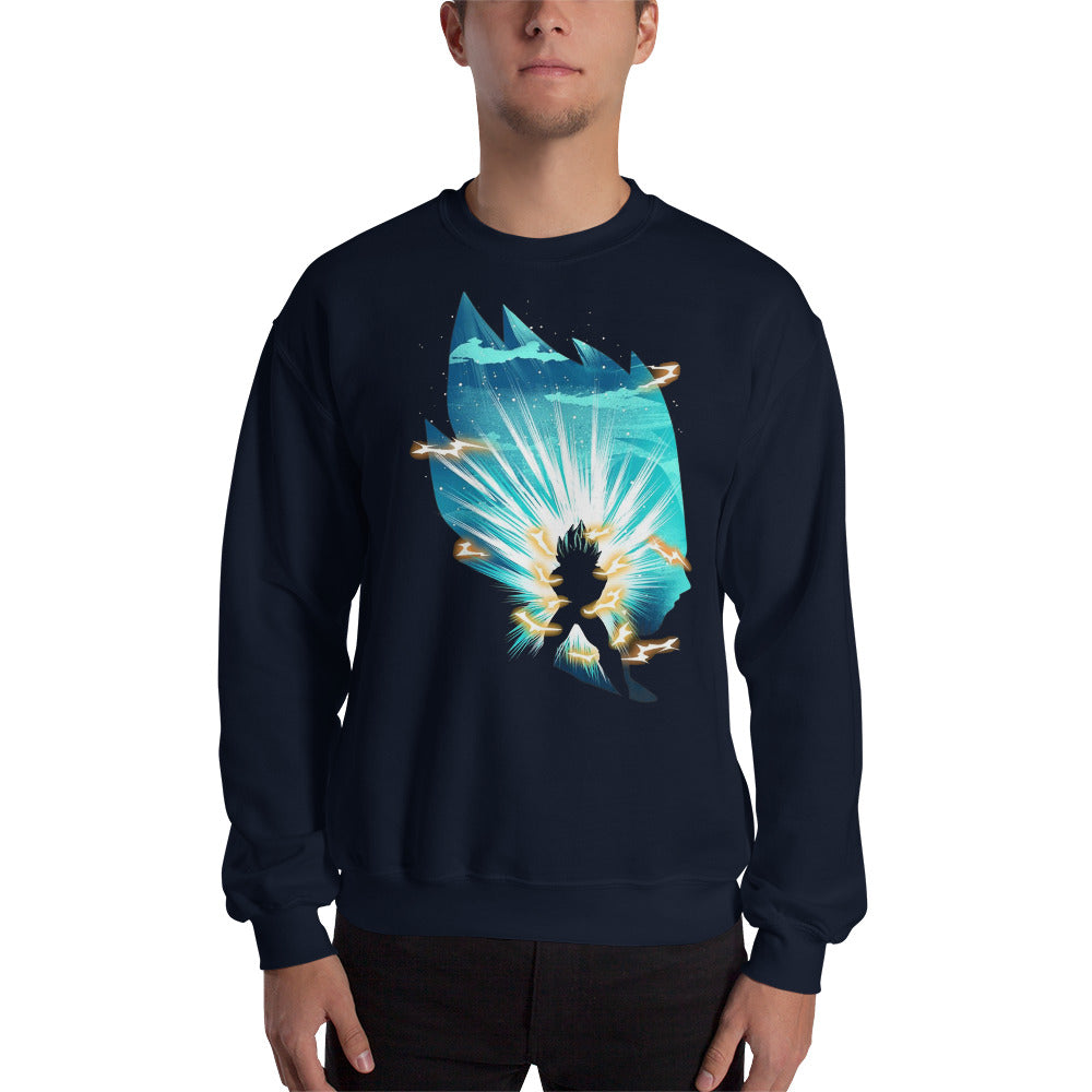 Dragon Ball Super Saiyan Vegeta God Navy Sweatshirt