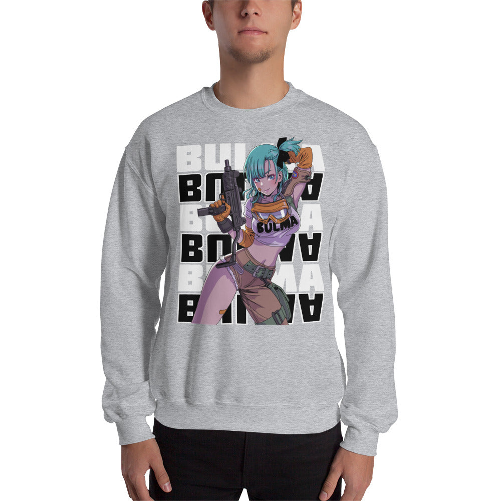 Dragon Ball Super Saiyan Bulma Gun Hand Sweatshirt - KM0137SW