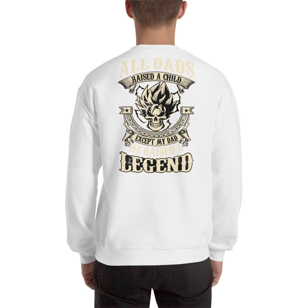 Dragon Ball Super Saiyan Dad White Sweatshirt