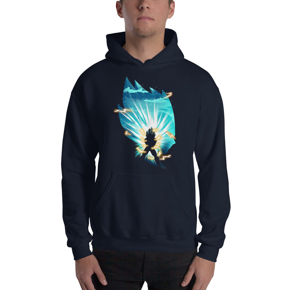 Dragon Ball Super Saiyan Vegeta God Navy Hoodie