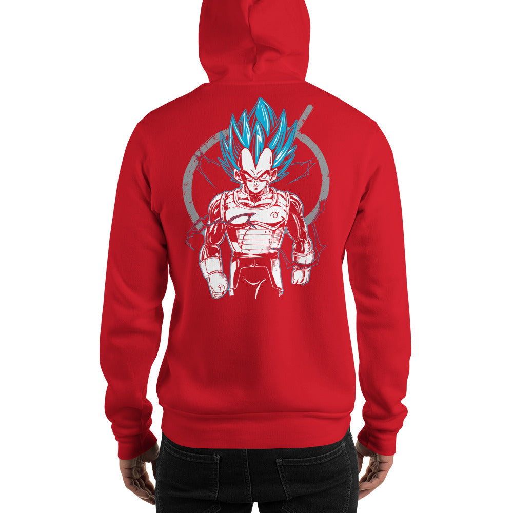 Dragon Ball Super Saiyan God Vegeta with Whis Symbol Hoodie - KM0018HO