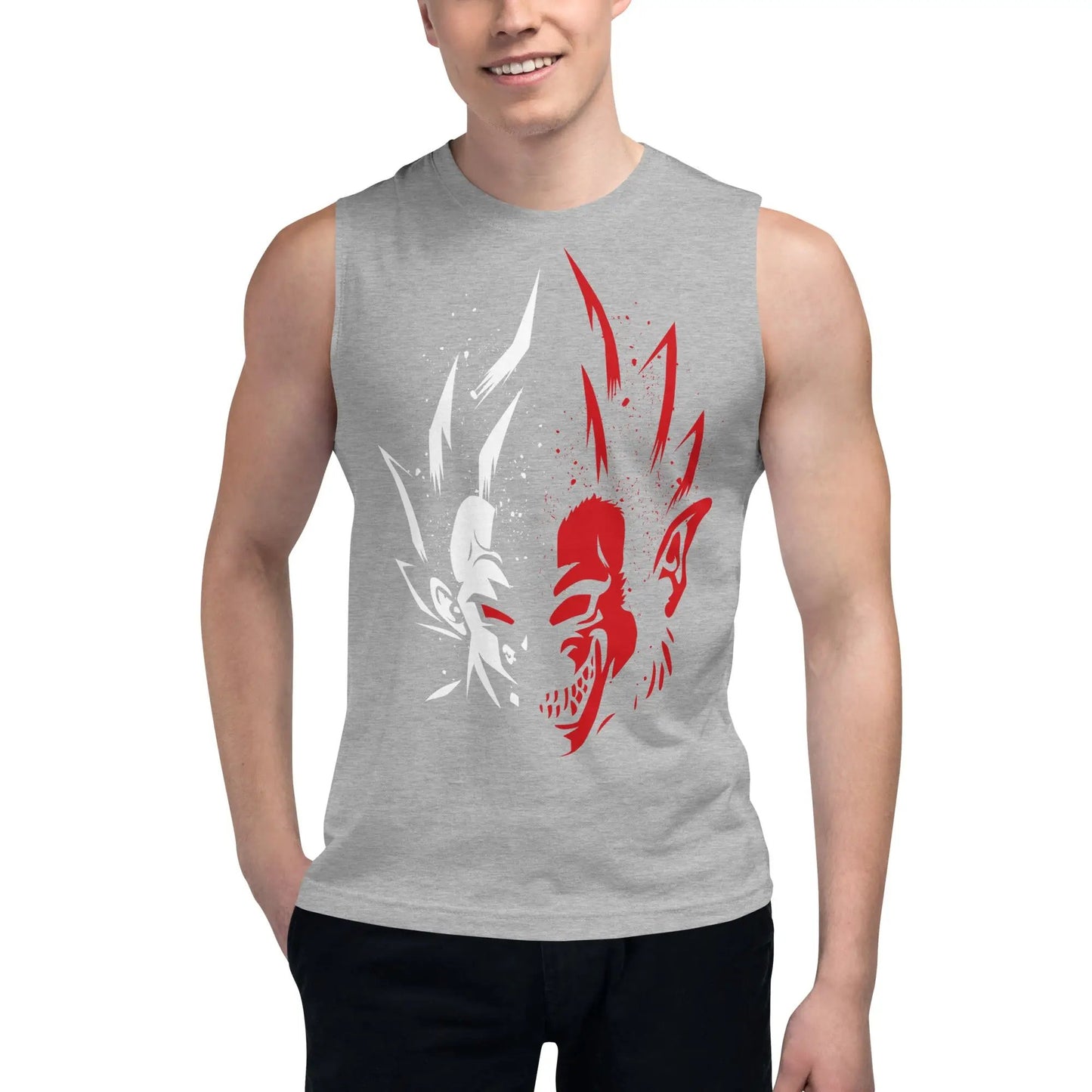 Dragon Ball Super Saiyan Vegeta Face Tank Top - TT0032