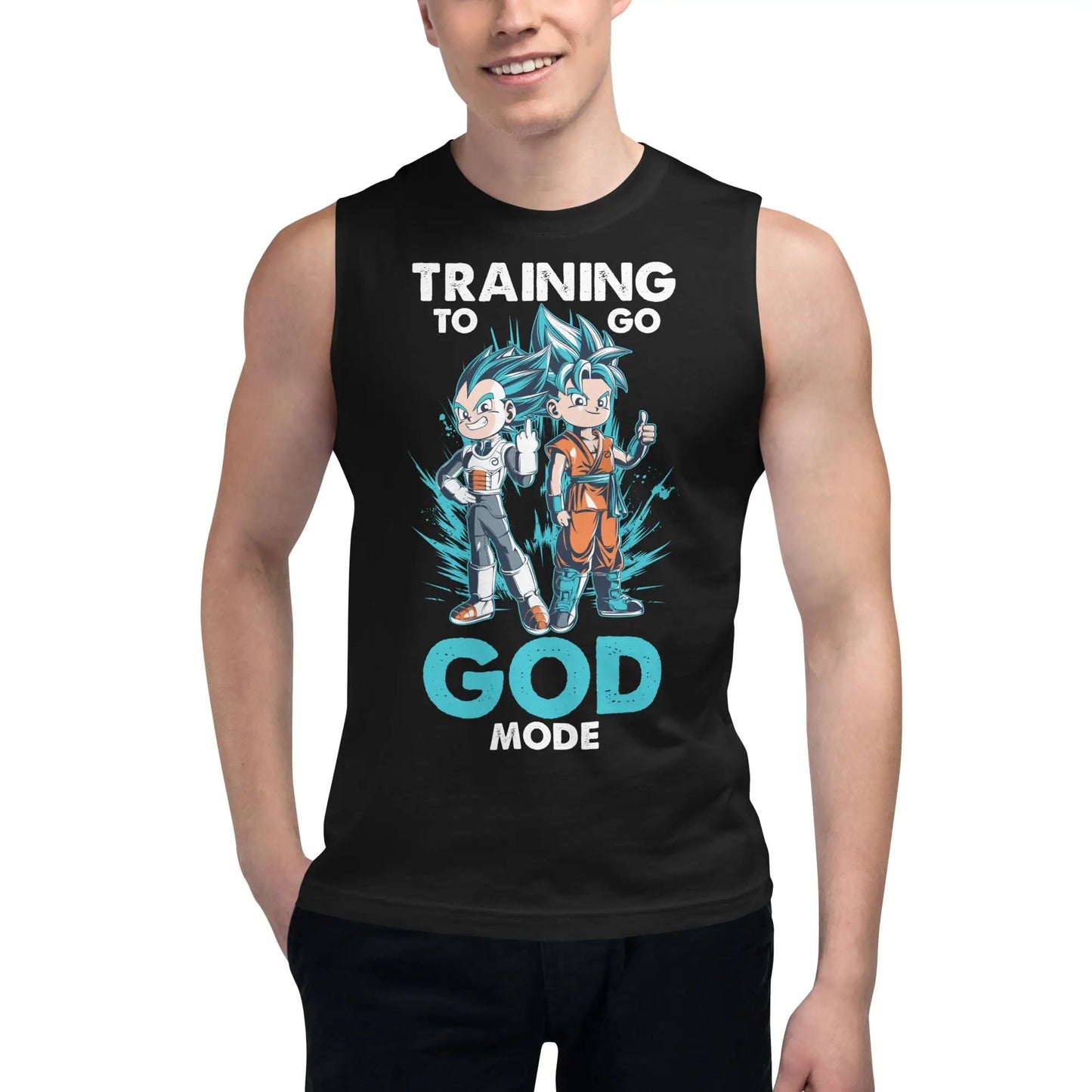 Dragon Ball Super Saiyan Training to God mode Tank Top - TT00010