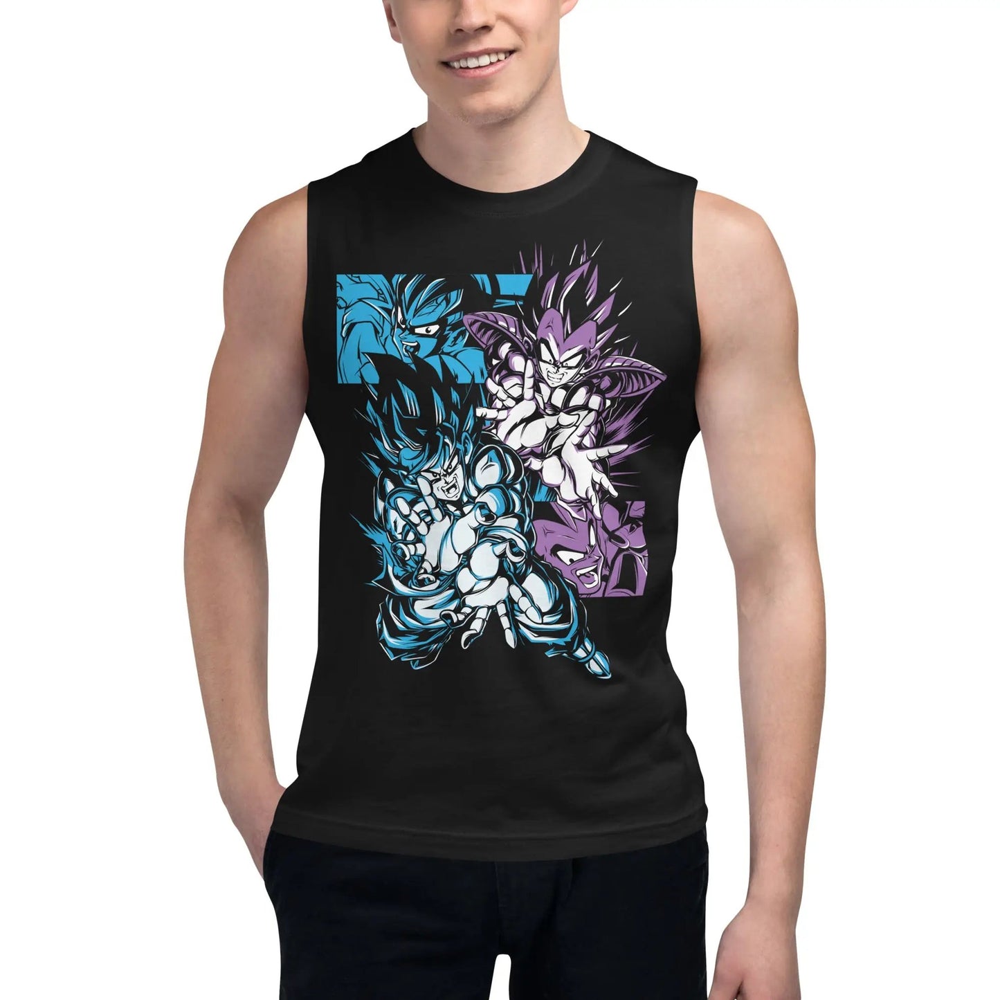 Dragon Ball Super Saiyan Goku and Vegeta Tank Top - TT0013