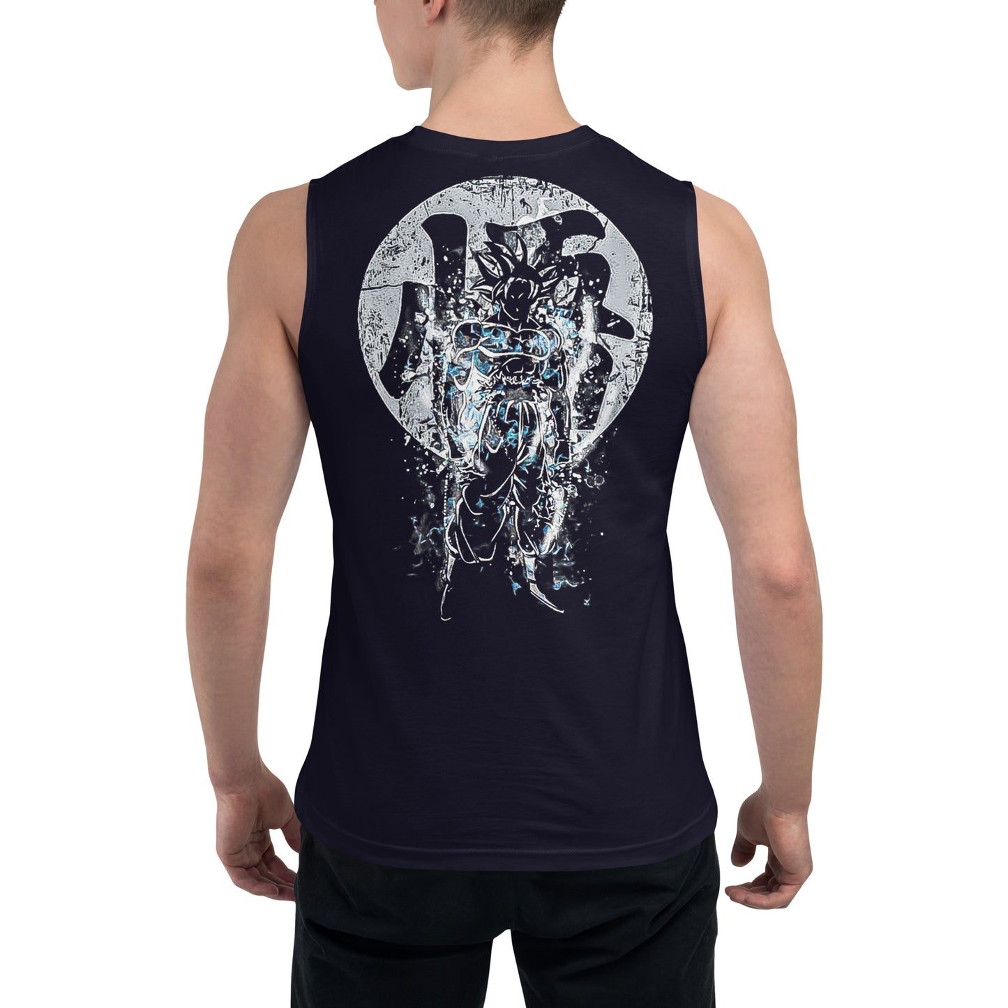 Dragon Ball Super Saiyan Goku Ultra Instinct Navy Tank Top
