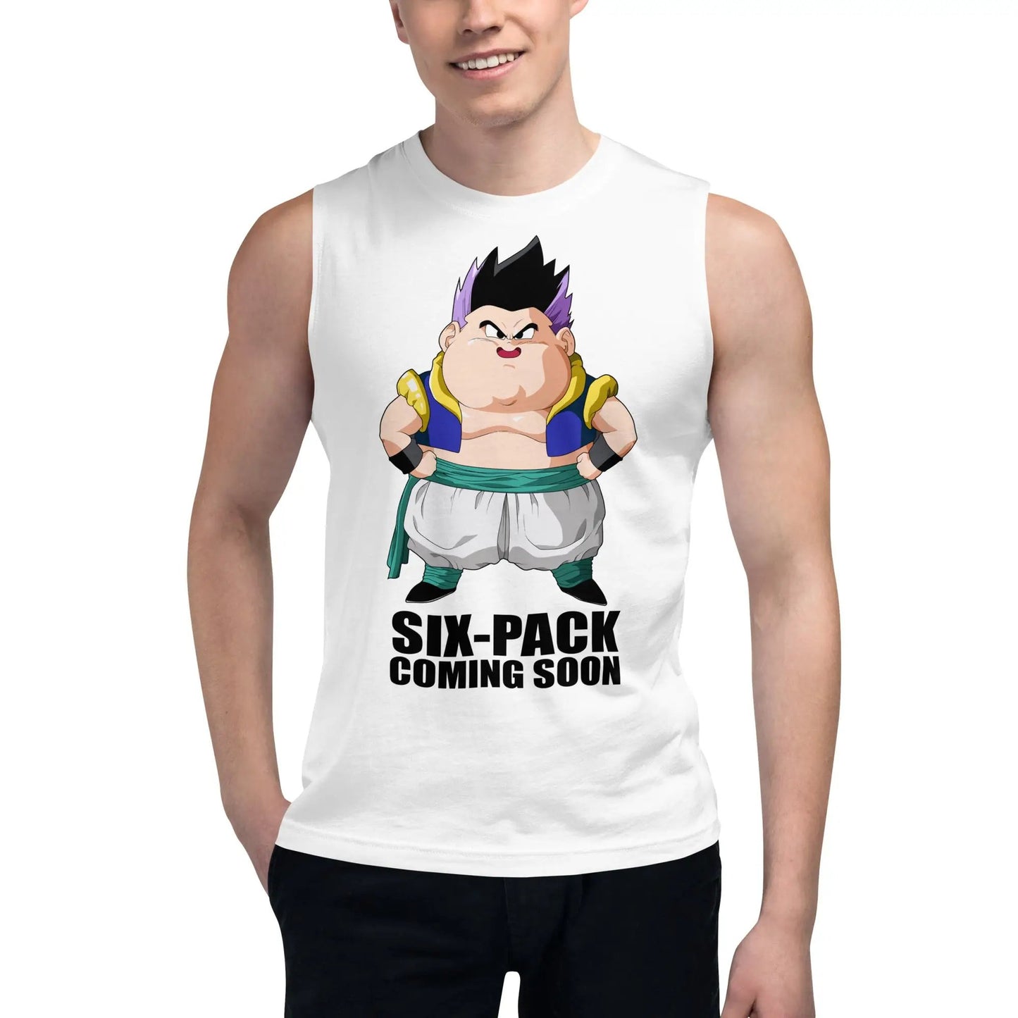 Dragon Ball Gotenks Six Pack Coming Soon Tank Top - TT0014