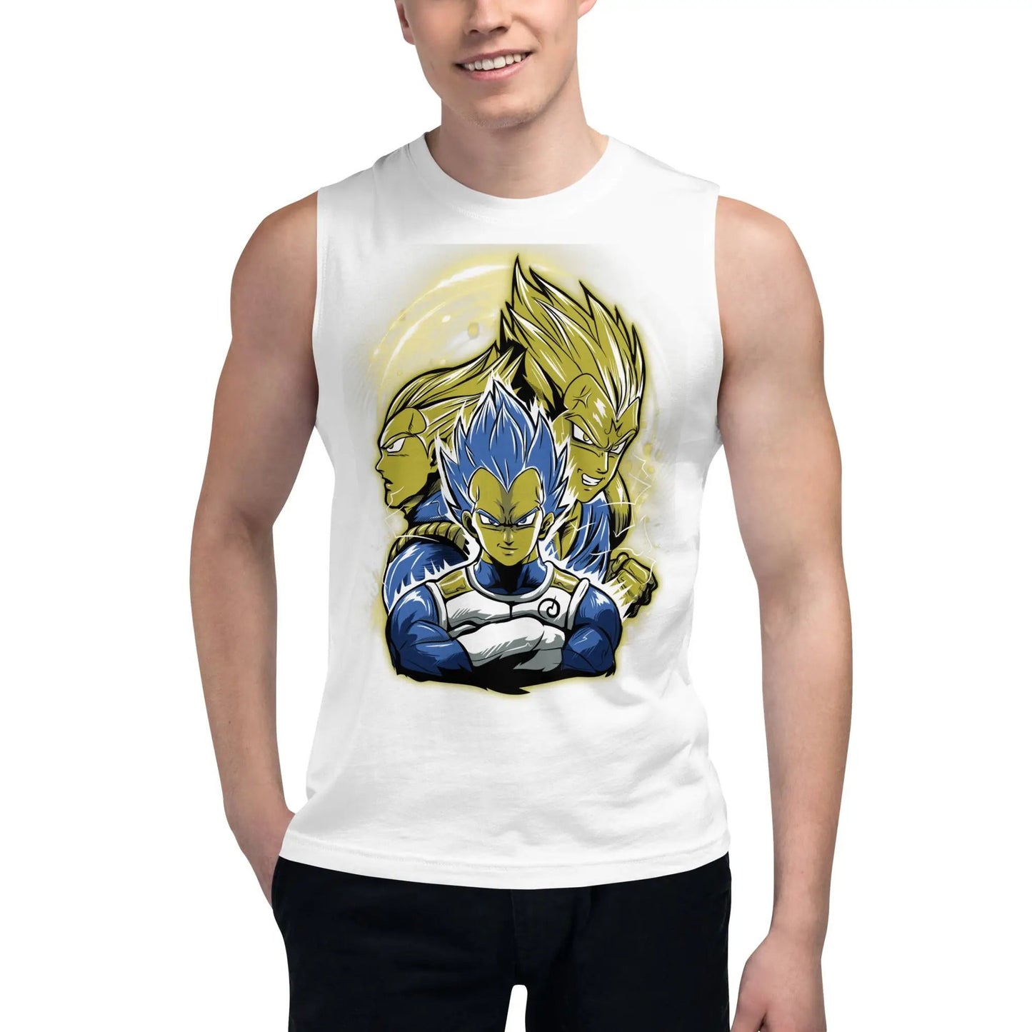 Dragon Ball Super Saiyan Vegeta Blue Tank Top - TT0036