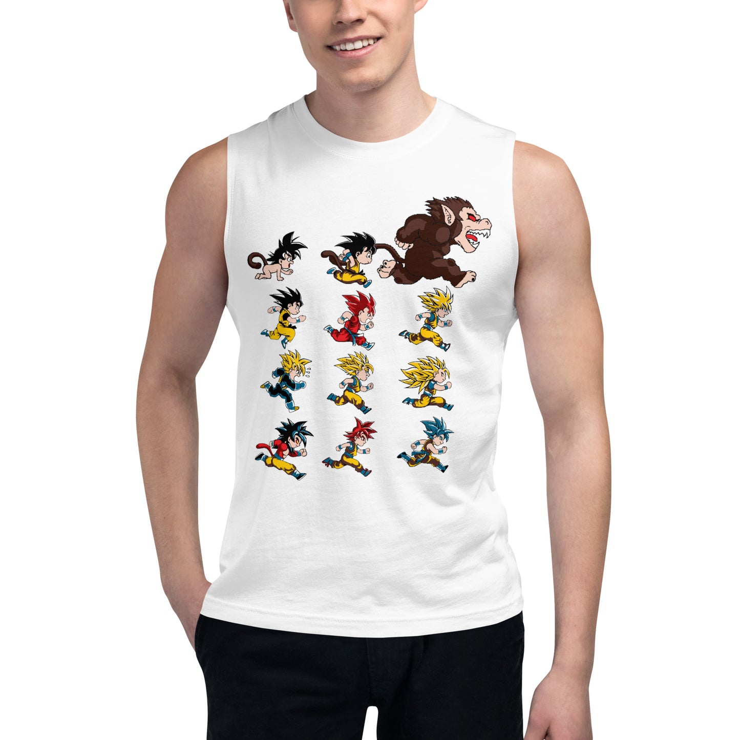Dragon Ball Super Saiyan Evolution Of Goku Tank Top