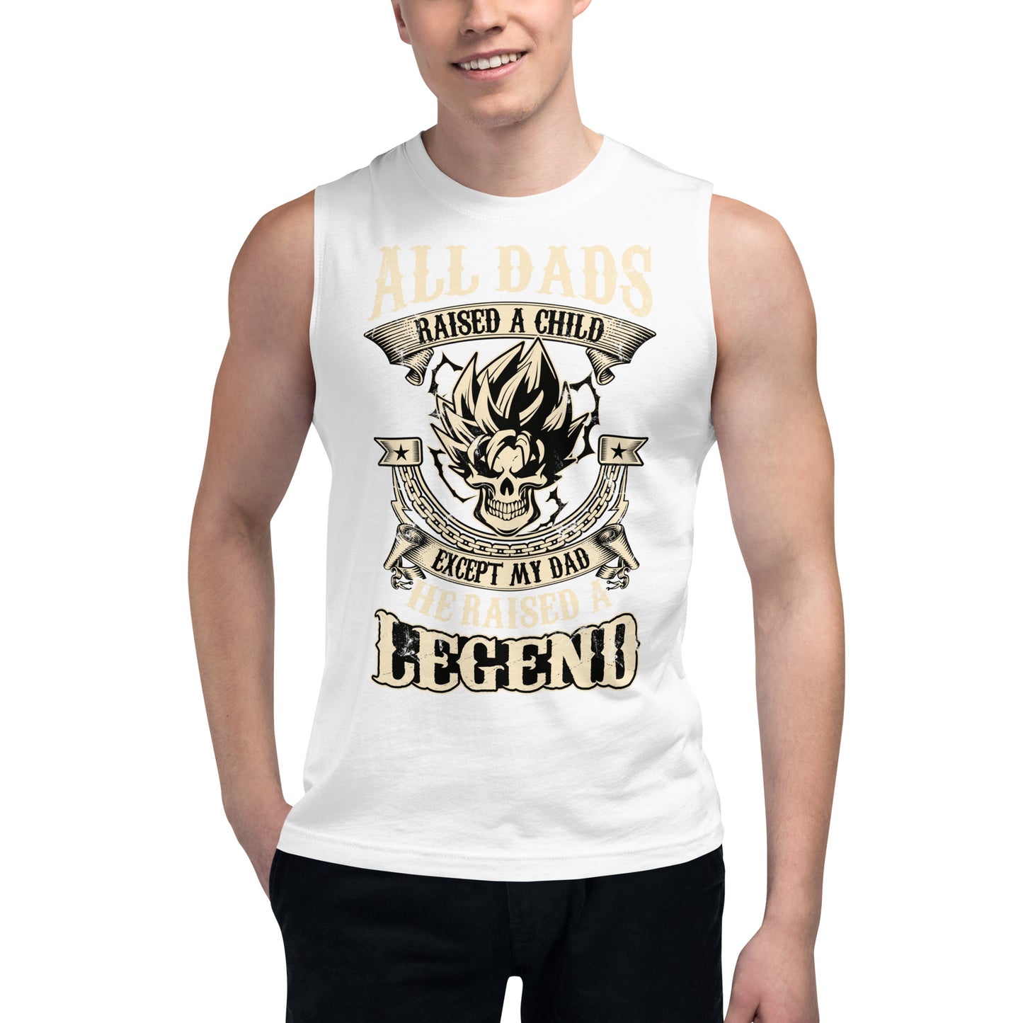Anime Dragon Ball Super Saiyan Dad Tank Top - KM0126TT