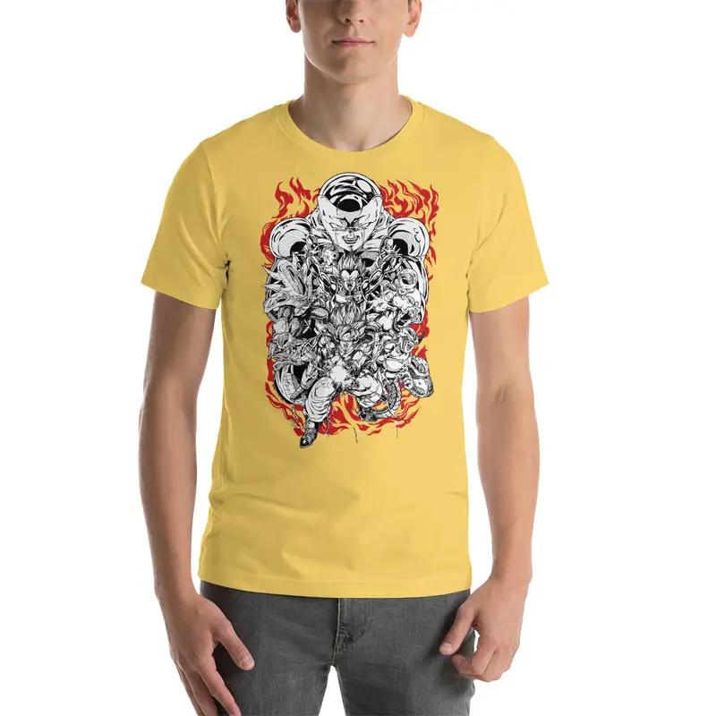 Dragon Ball Super Saiyan Goku Vegeta vs Frieza T Shirt - KM0065TS