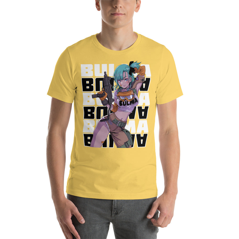 Dragon Ball Super Saiyan Bulma Gun Hand T shirt - KM0137TS