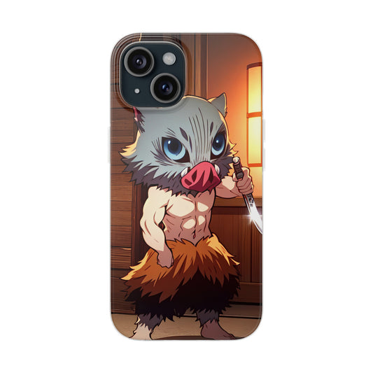 Anime Demon Slayer Inosuke Cute iPhone Phone Case