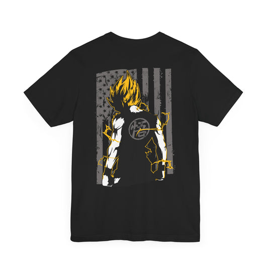Dragon Ball Super Saiyan Goku American Flag T Shirt - KM0148TS