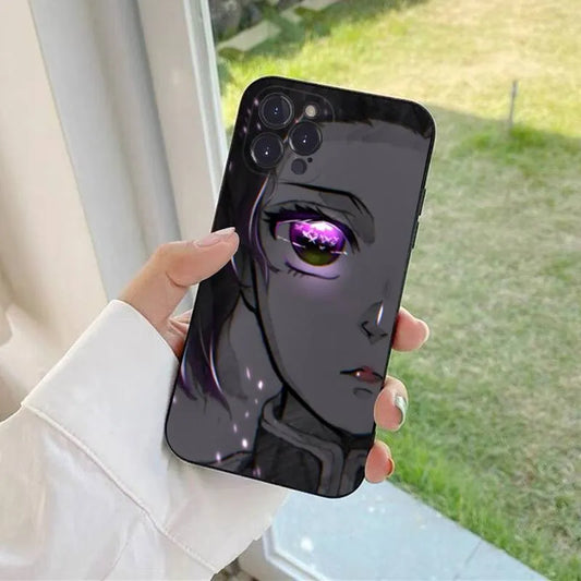 Demon Slayer Shinobu Kocho Bright Eyes Drawing iPhone Phone Case
