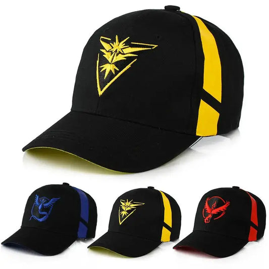 Go Team Valor Mystic Instinct Unisex Embroidery Baseball Caps