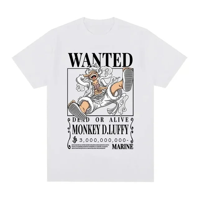 One Piece Luffy Wanted Gear 5 T shirt