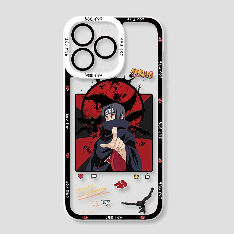 Anime Naruto Uchiha Itachi Soft Silicone Case For iPhone - P05