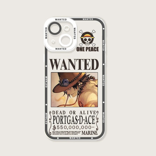 KataMoon One Piece Ace Wanted - Stylish iPhone Case