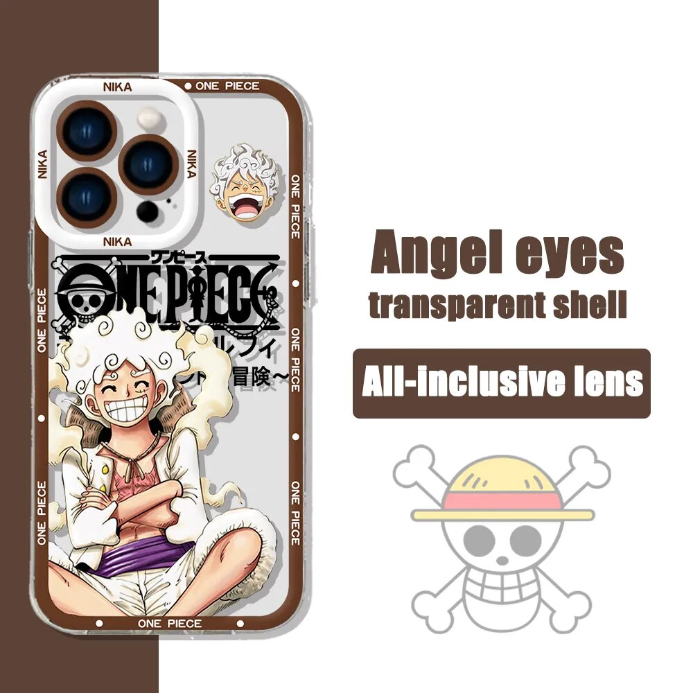 Anime One Piece Luffy Transparent Phone Case For iPhone - KT17