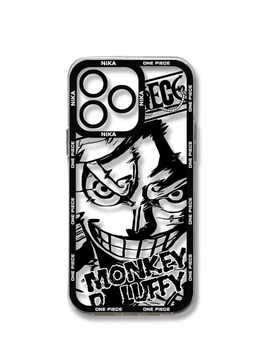 One Piece Luffy Gear 5 Transparent Phone Case For iPhone