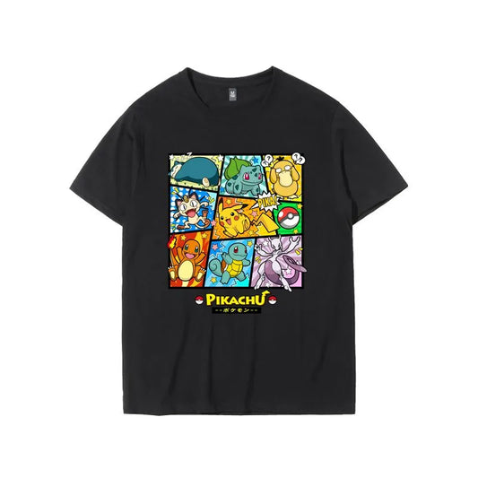 Anime Pokemon Pikachu Short Sleeve T shirt